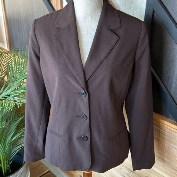 Sag Harbor Stretch Brown Women’s Blazer (Size 8) - Preloved - Picture 1 of 6